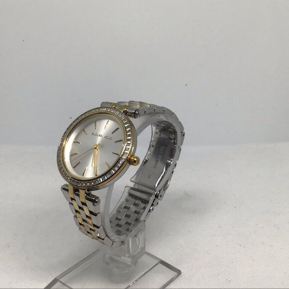 Pre-Owned Michael Kors Mini Darci MK3405 Two-Tone Glitz Women's 33mm Watch - Picture 3 of 16
